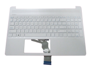 Clavier HP L63574-041 avec boîtier supérieur DE rétroéclairé blanc