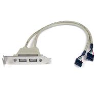 StarTech USBPLATELP 2 ports USB2.0 à profil bas