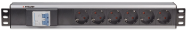 Multiprise 6 voies pour montage en rack 1,5 U