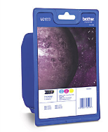 Brother LC1220 Ensemble d'encres couleur blister arc-en-ciel