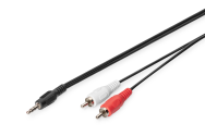 Câble audio DIGITUS Stéréo 3,5 mm vers 2xRCA 5m