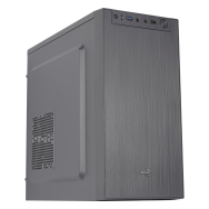 Châssis ATX AeroCool CS-108 S-BK-v1, noir, design épuré