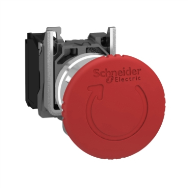 Interrupteur d'arrêt d'urgence APC complet 1NC XB4BS8442