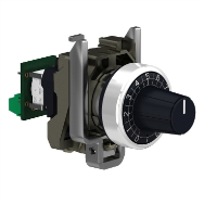 APC XB4BD912R47K - Potentiomètre, unité complète avec résistance de 47 kOhm, métal