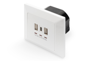 Support mural pour prise de charge triple USB DIGITUS