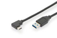 Câble DIGITUS USB-C 90° vers USB-A Gen2