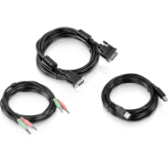 TRENDnet TRN TK-CD15 - Jeu de câbles KVM, DVI, USB, audio, 4,5 m