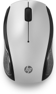 Souris optique sans fil ambidextre HP 200 2,4 GHz argent