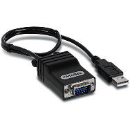 TRENDnet TK-CAT5U - Rj-45/VGA - USB - Noir
