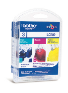 Pack arc-en-ciel Brother LC980 - Jaune, Cyan, Magenta