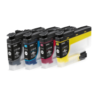 Brother Lot de 4 – Noir, Jaune, Cyan, Magenta (LC424VAL)