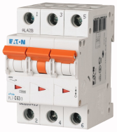 Disjoncteur miniature EATON avec marquage. C 63 A 3 pôles PXL-C63 236432
