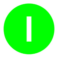 Plaque de bouton plate verte Eaton 218165 M22-XD-G-X1