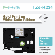 Brother TZe-R234 - Or sur blanc