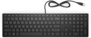 Clavier filaire USB standard HP 4CE96AA QWERTY noir
