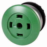 Bouton-poussoir à tête champignon EATON sans clavier, momentané, M22-DP-GX 216734