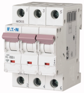 Disjoncteur miniature EATON 32 A 3 pôles B-Char PXL-B32/3 236403