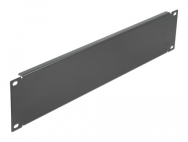 Plaque de recouvrement aveugle pour rack Delock - Noir - 2U - (19")
