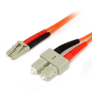 Câble de connexion à fibre optique duplex multimode LC SC StarTech de 2 m