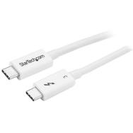 Câble Thunderbolt 3 StarTech de 0,5 m, 40 Gbit/s, blanc