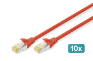 Câble DIGITUS CAT6A S-FTP 3 m, paquet de 10