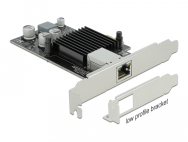Adaptateur réseau Delock - PCIe 2.1 profil bas - Gigabit Ethernet (PoE+) x 1