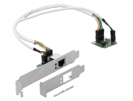 Delock Mini PCIe E/S PCIe demi-taille 1 x Gigabit LAN Low Profile
