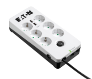 Eaton Protection Box 6 USB Tel@ Din 2500W parasurtenseur blanc