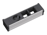 Bachmann 912.002 - 1 prise secteur - Noir - Argent