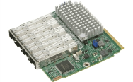 SuperMicro AOC-MTG-I4SM, SIOM 4 ports 10G SFP+ avec support 1U