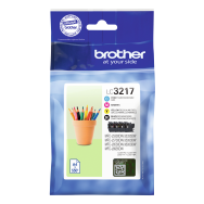 Brother LC3217 Value Pack bk c m y - Cartouche d'encre - Noir