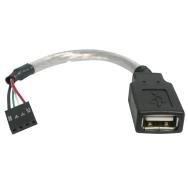 Câble USB 2.0 StarTech 6 pouces A femelle pour carte mère