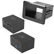 Boîte de connectivité pour table de conférence, station d'accueil pour ordinateur portable 4K