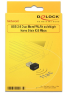 Delock 12461 - Sans fil - USB - WLAN - Wi-Fi 5 (802.11ac)