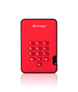 iStorage diskAshur2 SSD 256 bits 512 Go - Rouge