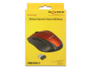 Souris Delock - 2,4 GHz - Noir / Rouge