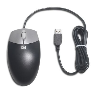 Souris optique ambidextre USB Type-A HP DC172B noire