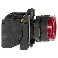 APC Upplyst tryckknapp XB5AW34B5 24V AC/DC Rouge