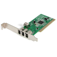 Carte d'interface PCI FireWire 1394a StarTech 4 ports