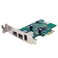 Carte PCIe FireWire StarTech 3 ports 800+400 PEX1394B3LP
