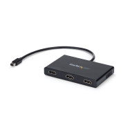 Hub Mini DisplayPort MST 4K à 3 ports MSTMDP123HD