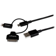 Adaptateur Lightning combiné 30 broches micro USB StarTech LTADUB1M