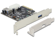 Carte PCIe x4 Delock > 1 x externe + 1 x interne SuperSpeed USB 10 Gbps