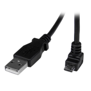 Câble micro USB StarTech de 2 m, type A vers coudé vers le bas