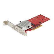 Adaptateur SSD StarTech x8 double M.2 PCIe conforme TAA