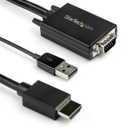 Câble adaptateur VGA vers HDMI StarTech 2 m, audio USB