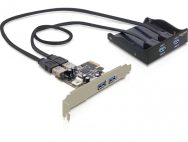 Panneau avant Delock 2 x USB 3.0 + carte PCIe 2 x USB 3.0