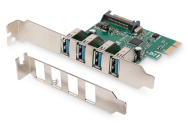 Carte DIGITUS USB3.0 PCIe 4 ports