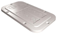 Rittal plastic AX 2561200 Plaques de bride, pour AX, BT : 256x149 mm