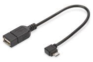 DIGITUS Adaptateur USB 2.0 OTG Micro-B 0,15 m